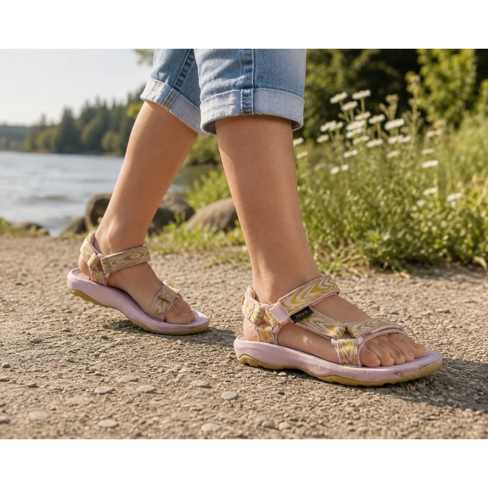 Teva Kids Hurricane XLT2 Swerve Pink Sport Sandals Size 3 1019390C
